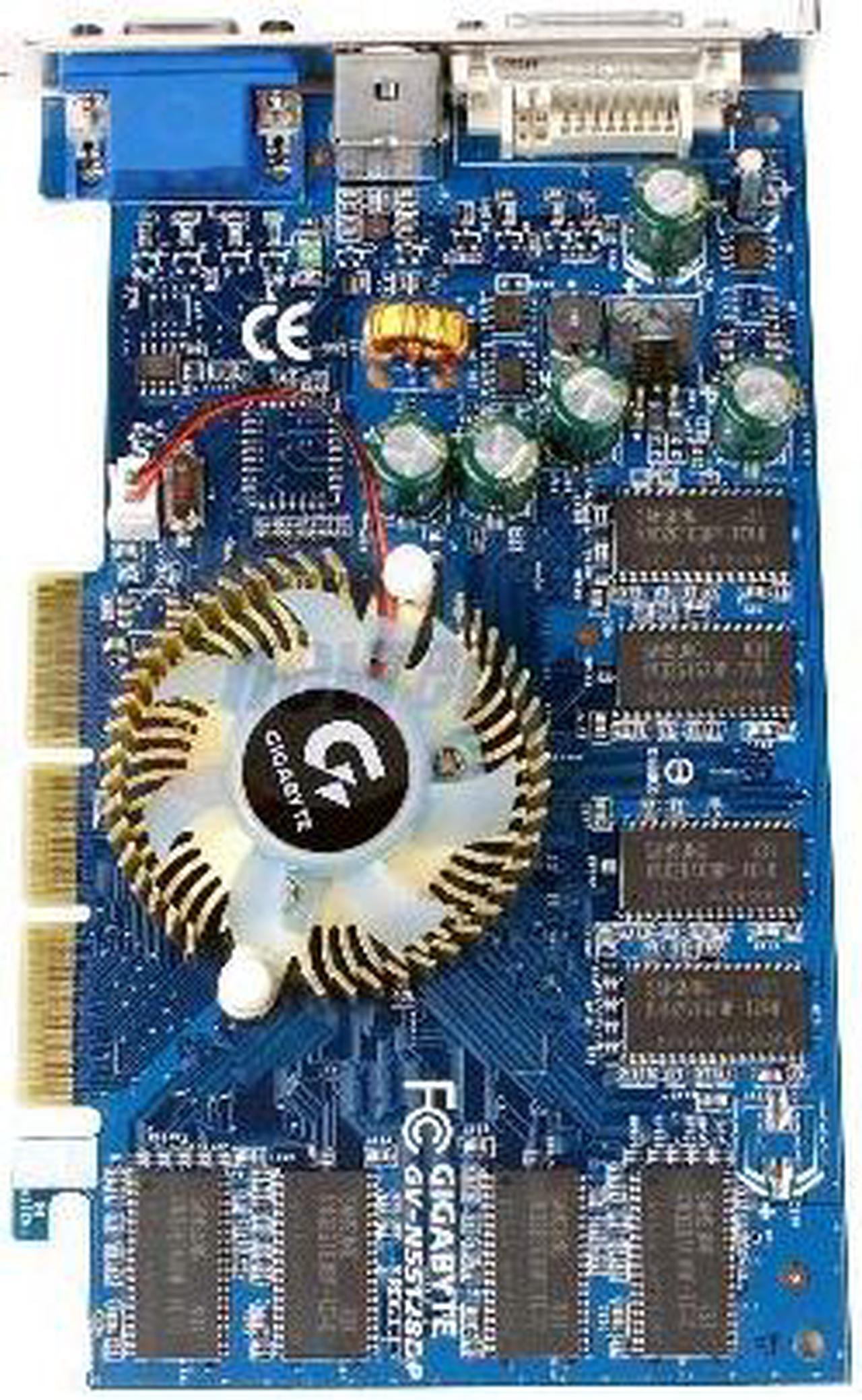 Alt view image 2 of 5 - GIGABYTE GeForce FX 5500 128MB DDR AGP 4X/8X Graphics Card GV-N55128DP