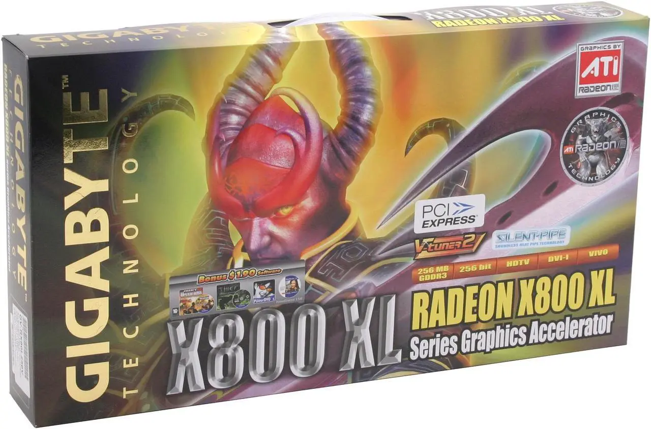 Alt view image 6 of 6 - GIGABYTE Radeon X800XL 256MB GDDR3 PCI Express x16 Graphics Card GV-RX80L256V