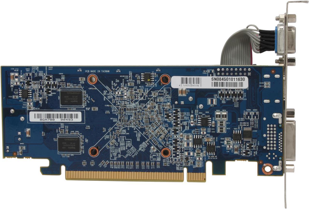 Alt view image 4 of 5 - GIGABYTE Radeon HD 4350 512MB GDDR2 PCI Express 2.0 x16 Low Profile Ready Graphics Card GV-R435OC-512I