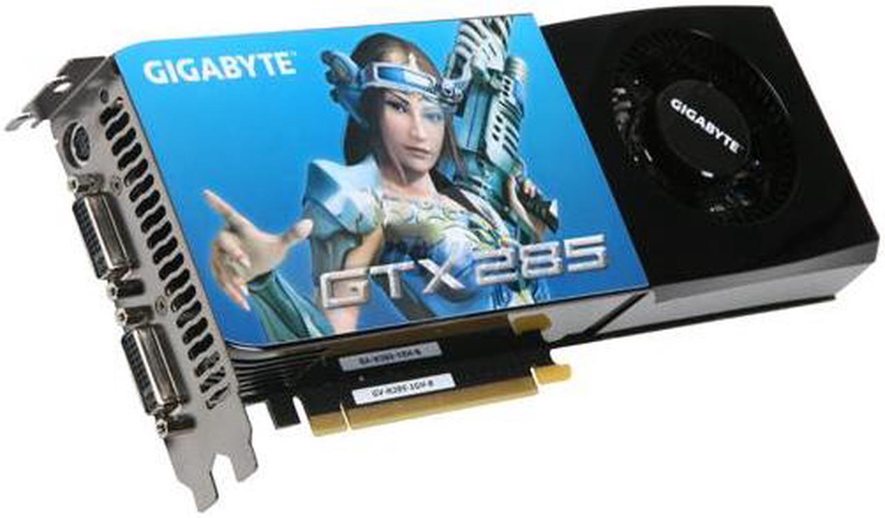 GIGABYTE GeForce GTX 285 1GB GDDR3 PCI Express 2.0 x16 SLI Support Video Card GV-N285-1GH-B