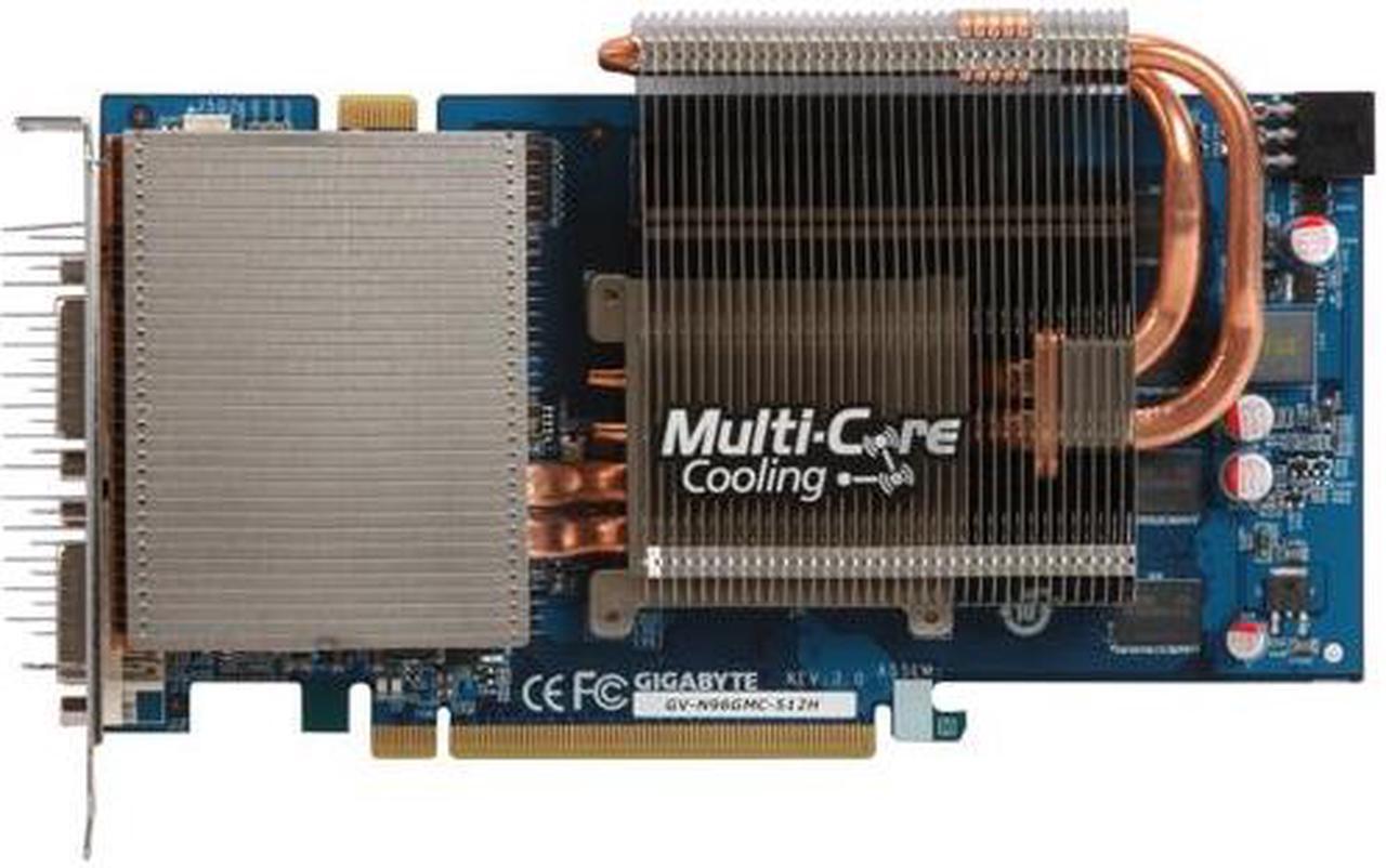 Alt view image 2 of 3 - GIGABYTE GeForce 9600 GSO 512MB GDDR3 PCI Express 2.0 x16 SLI Support Graphics Card GV-N96GMC-512H