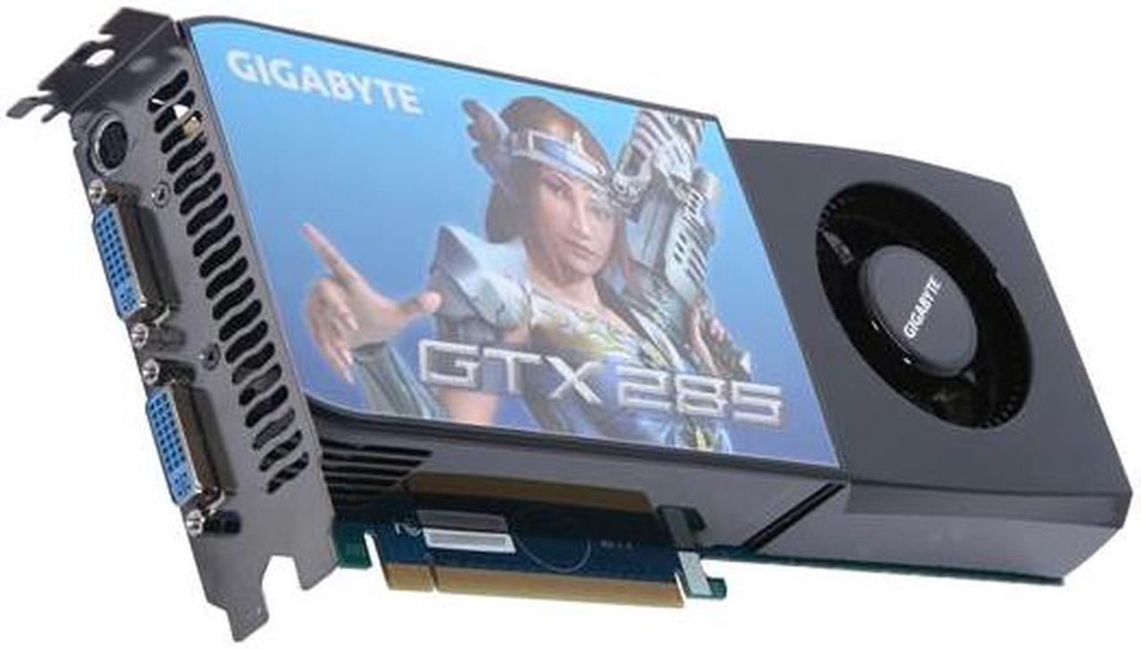 GIGABYTE GeForce GTX 285 1GB GDDR3 PCI Express 2.0 x16 SLI Support Video Card GV-N285UD-1GH