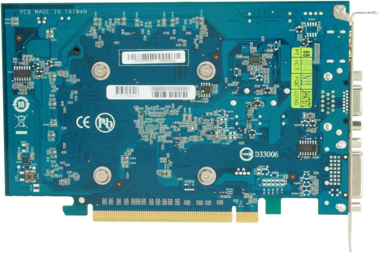 Alt view image 4 of 5 - GIGABYTE GeForce GT 240 512MB GDDR5 PCI Express 2.0 x16 Graphics Card GV-N240D5-512I