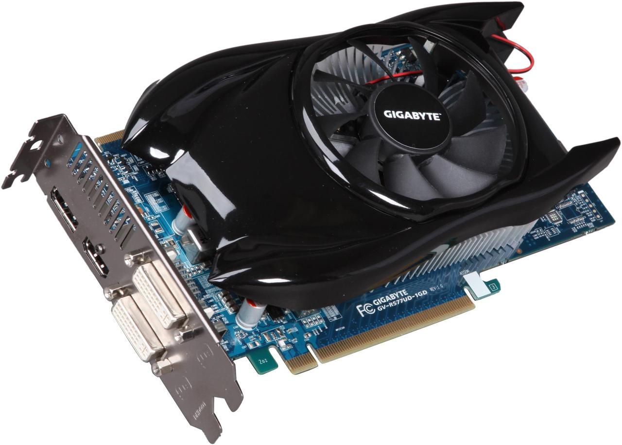 GIGABYTE Radeon HD 5770 1GB GDDR5 PCI Express 2.0 x16 CrossFireX Support Video Card GV-R577UD-1GD