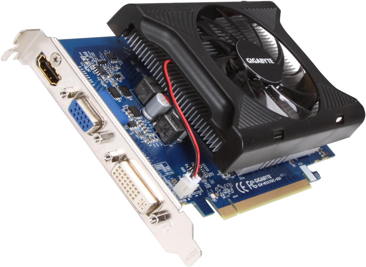 GIGABYTE Radeon HD 5570 1GB DDR3 PCI Express 2.1 x16 Video Card GV-R557OC-1GI