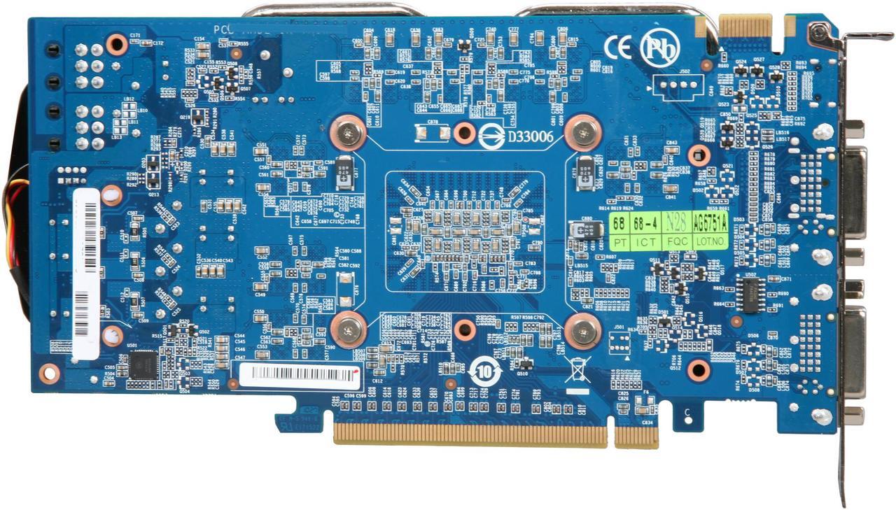 Alt view image 4 of 6 - GIGABYTE GeForce GTX 460 (Fermi) 1GB GDDR5 PCI Express 2.0 x16 SLI Support Graphics Card GV-N460OC-1GI