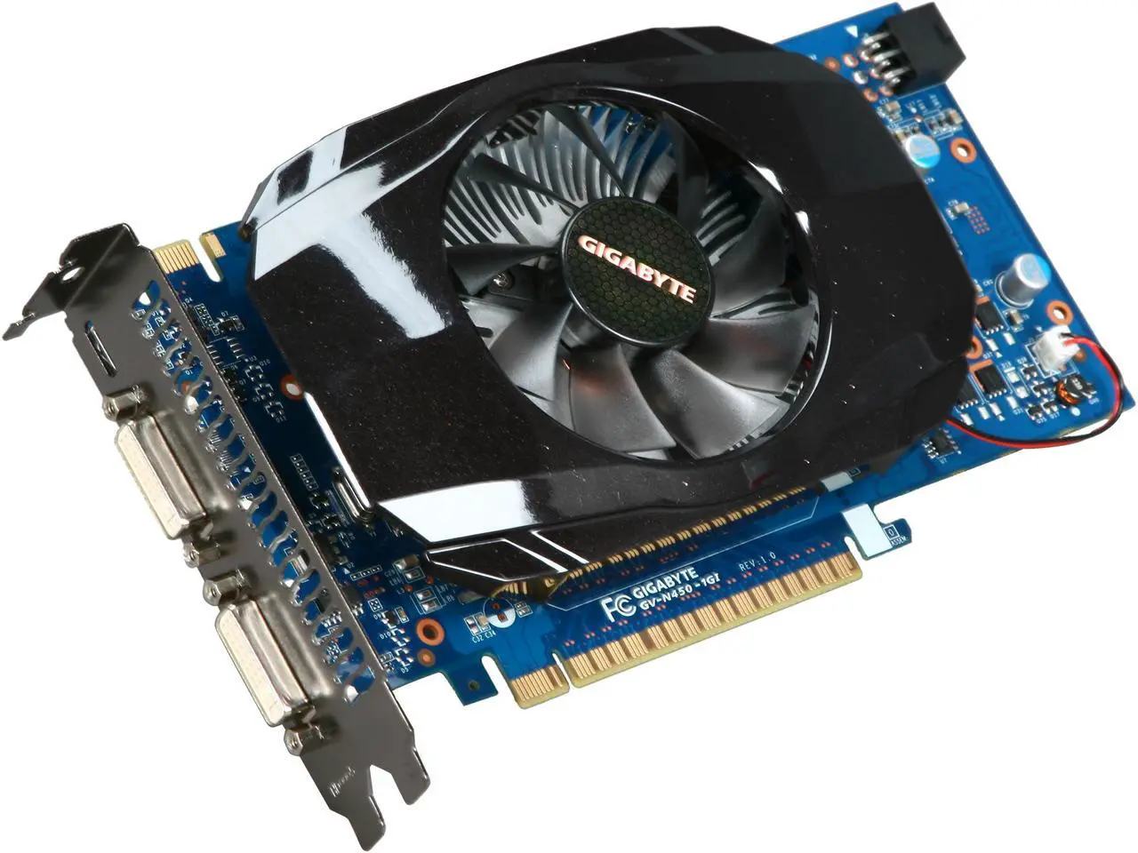 Main image of GIGABYTE GeForce GTS 450 (Fermi) 1GB GDDR5 PCI Express 2.0 x16 SLI Support Graphics Card GV-N450-1GI