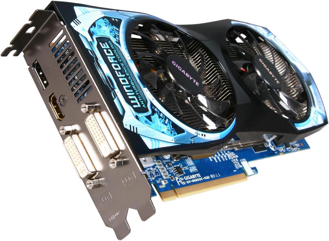 GIGABYTE Ultra Durable VGA Series Radeon HD 6850 1GB GDDR5 PCI Express 2.1 x16 CrossFireX Support Video Card with Eyefinity GV-R685OC-1GD