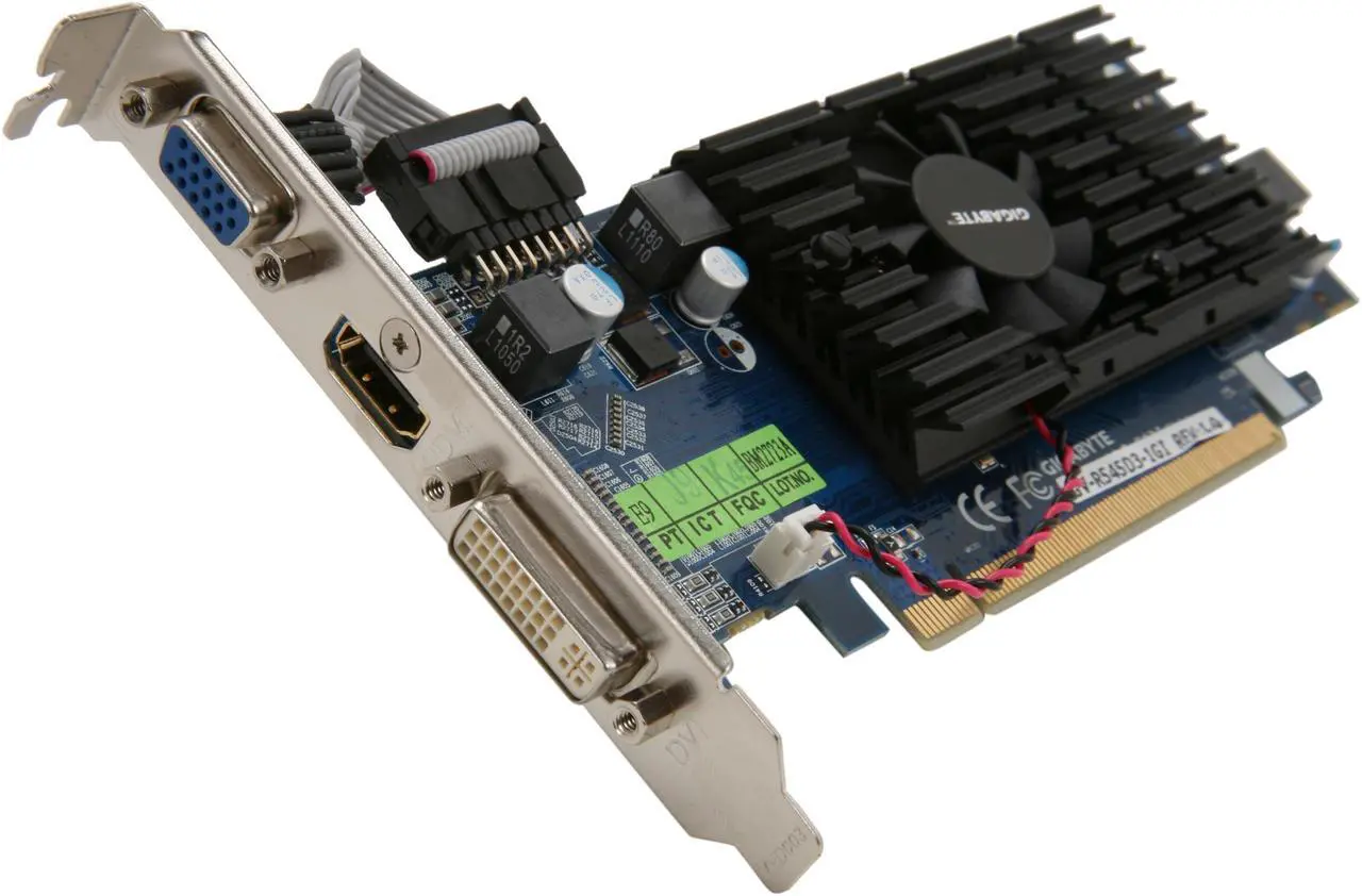 Main image of GIGABYTE Radeon HD 5450 1GB DDR3 PCI Express 2.1 x16 CrossFireX Support Low Profile Ready Graphics Card GV-R545D3-1GI