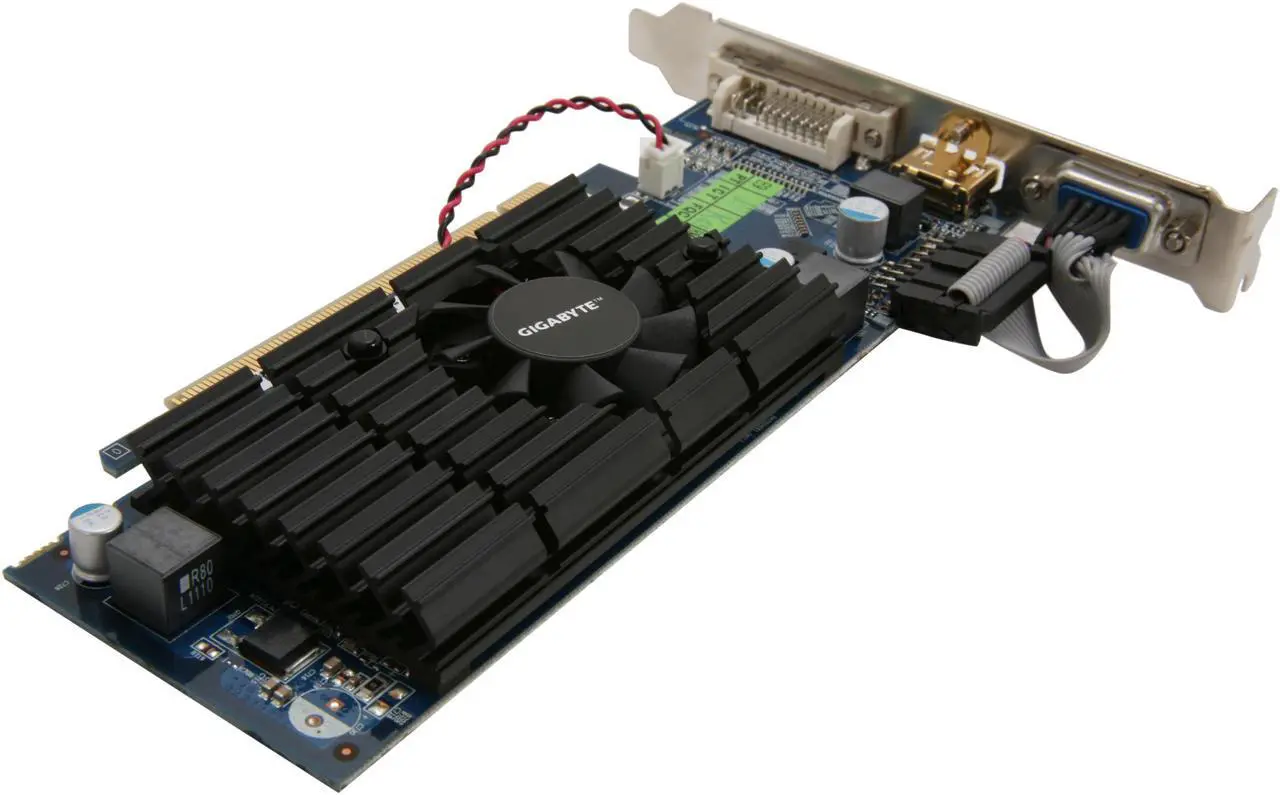 Alt view image 5 of 6 - GIGABYTE Radeon HD 5450 1GB DDR3 PCI Express 2.1 x16 CrossFireX Support Low Profile Ready Graphics Card GV-R545D3-1GI