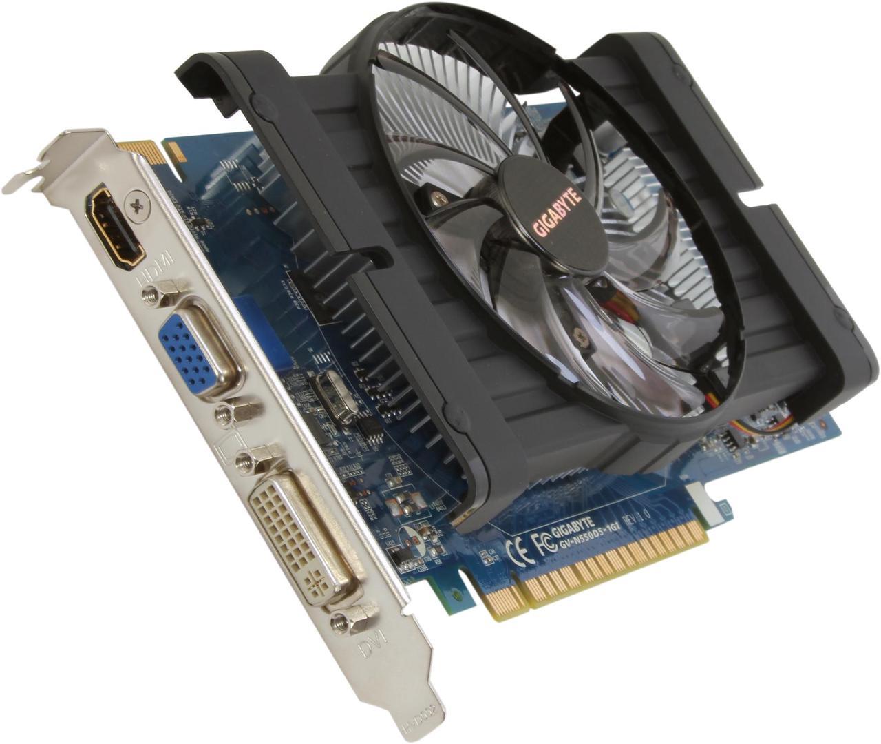 GIGABYTE GeForce GTX 550 Ti (Fermi) 1GB GDDR5 PCI Express 2.0 x16 SLI Support Video Card GV-N550D5-1GI