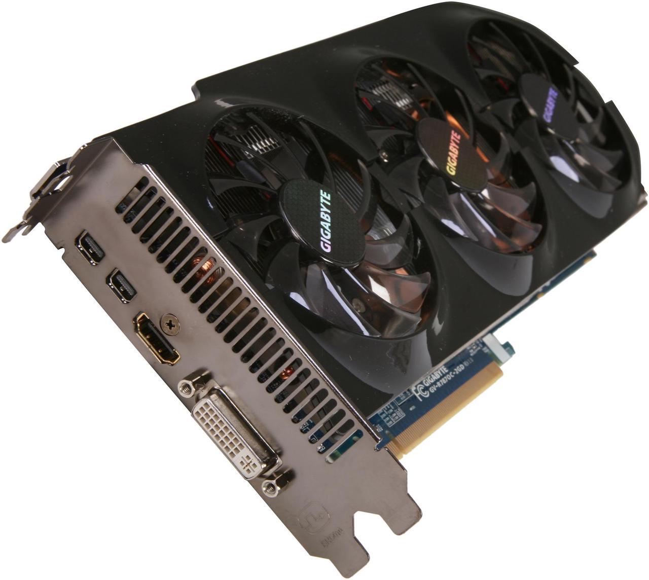 GIGABYTE Radeon HD 7870 GHz Edition 2GB GDDR5 PCI Express 3.0 x16 CrossFireX Support Video Card GV-R787OC-2GD