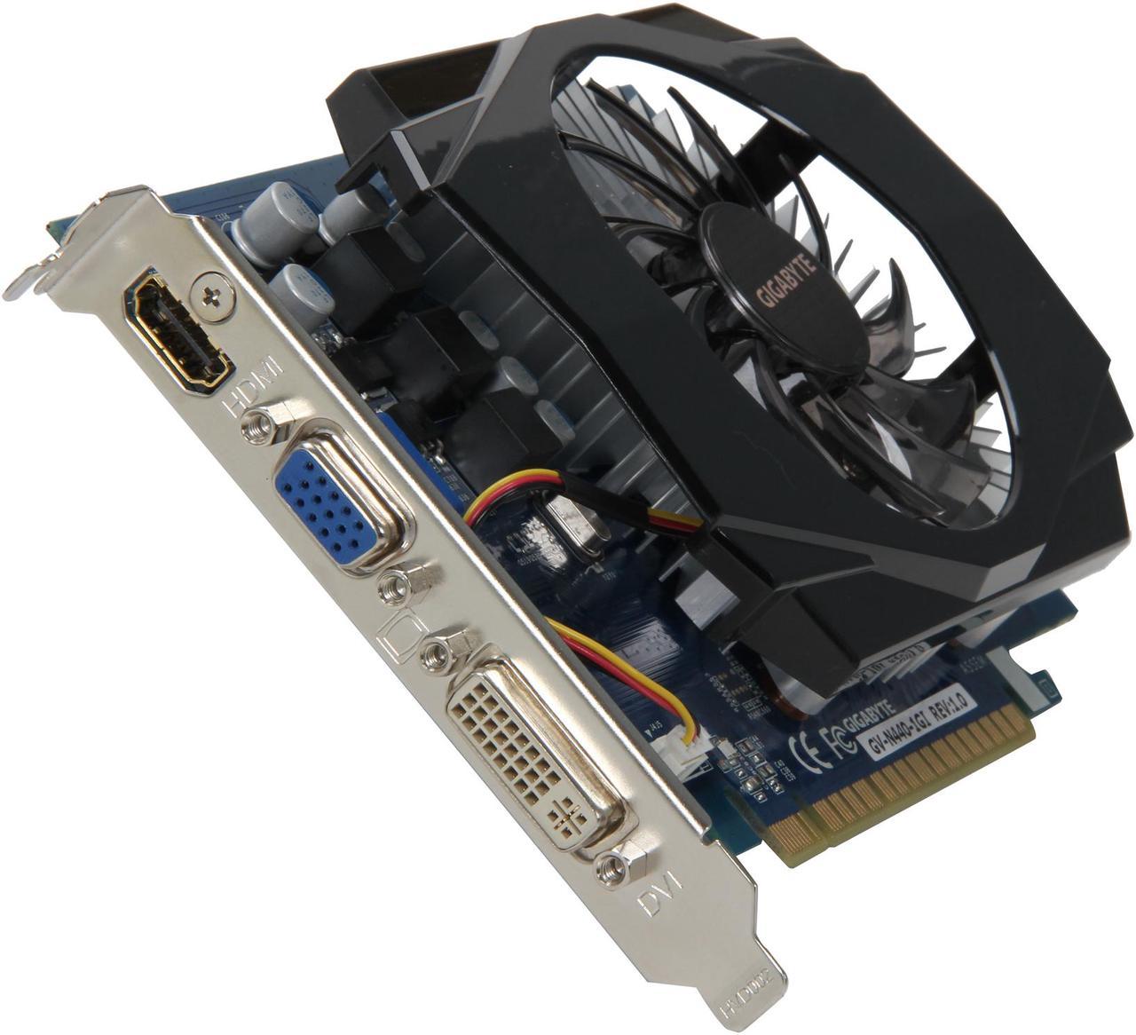 GIGABYTE GeForce GT 440 (Fermi) 1GB DDR3 PCI Express 2.0 x16 Video Card GV-N440-1GI