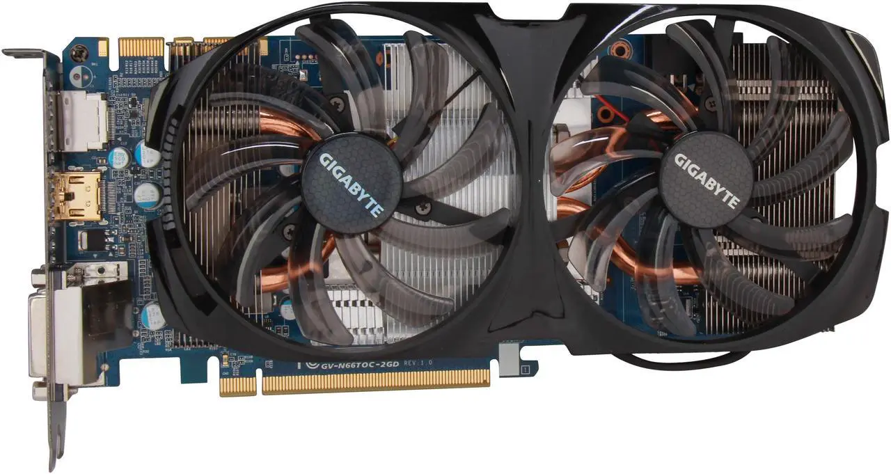 Alt view image 3 of 6 - GIGABYTE GeForce GTX 660 Ti 2GB GDDR5 PCI Express 3.0 x16 SLI Support Graphics Card GV-N66TOC-2GD