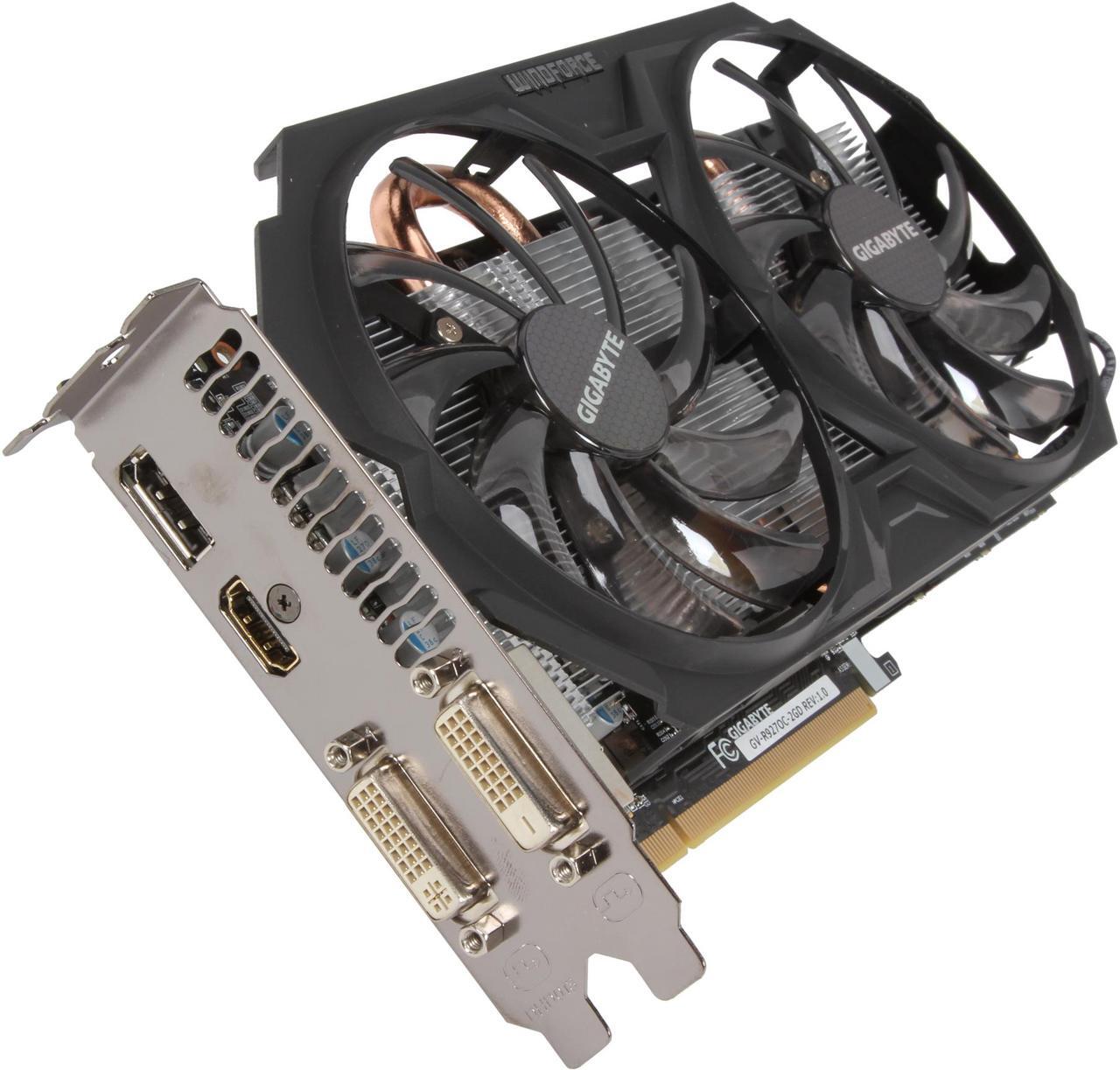 Main image of GIGABYTE Radeon R9 270 2GB GDDR5 PCI Express 3.0 Graphics Card GV-R927OC-2GD