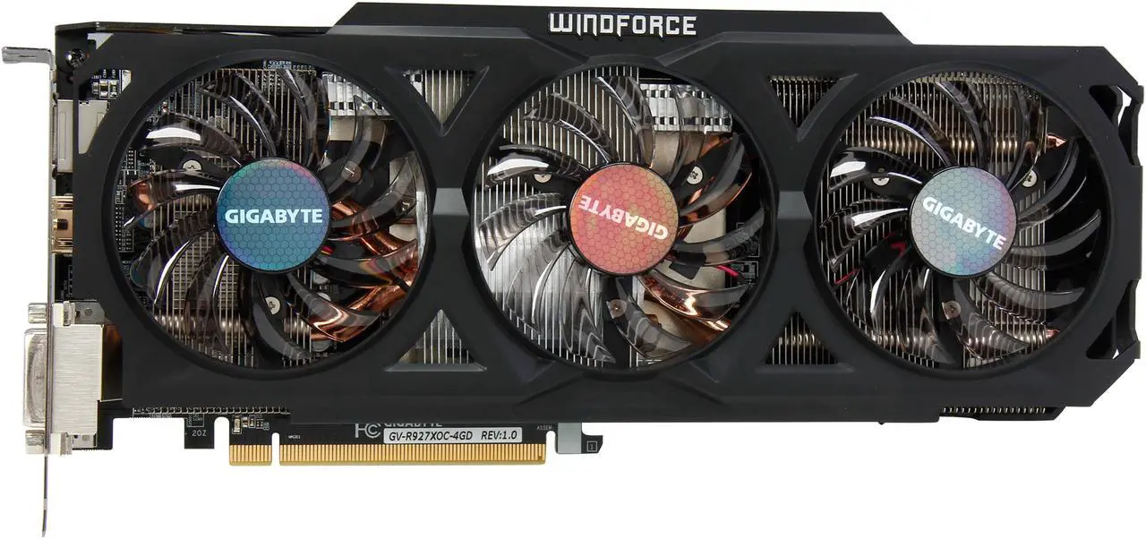 Alt view image 3 of 6 - GIGABYTE Radeon R9 270X 4GB GDDR5 PCI Express 3.0 Graphics Card GV-R927XOC-4GD