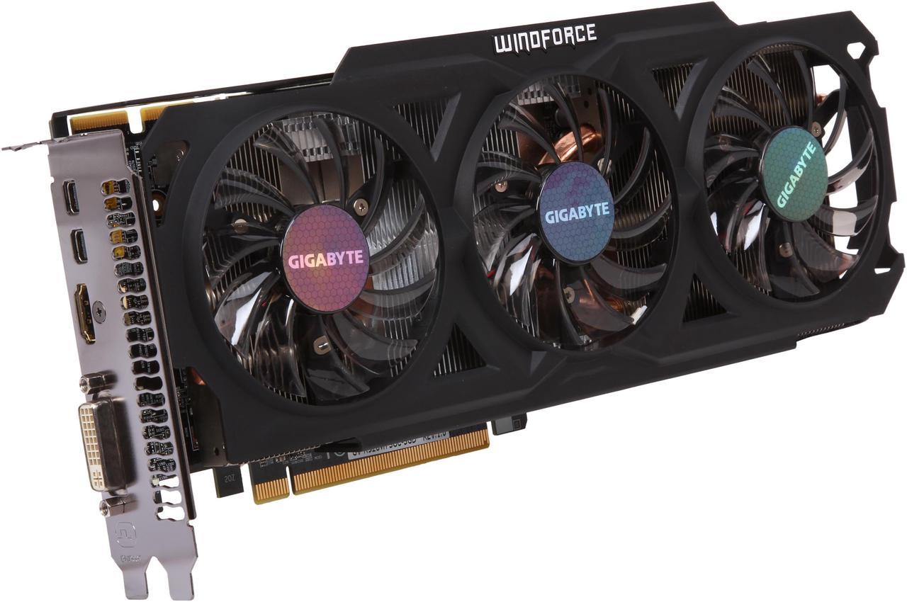 GIGABYTE Radeon R9 280 3GB GDDR5 PCI Express 3.0 ATX Video Card GV-R928WF3OC-3GD