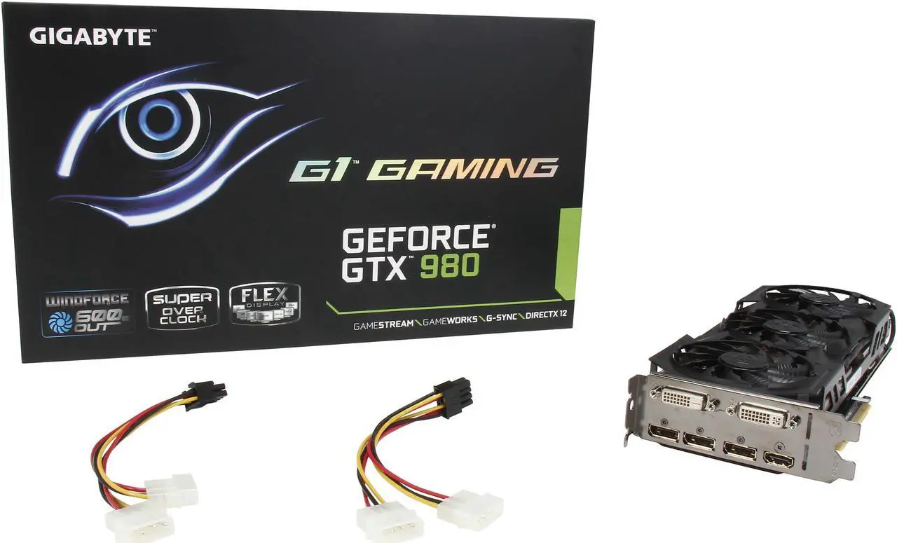 Alt view image 6 of 6 - GIGABYTE GeForce GTX 980 4GB G1 GAMING OC EDITION, GV-N980G1 GAMING-4GD