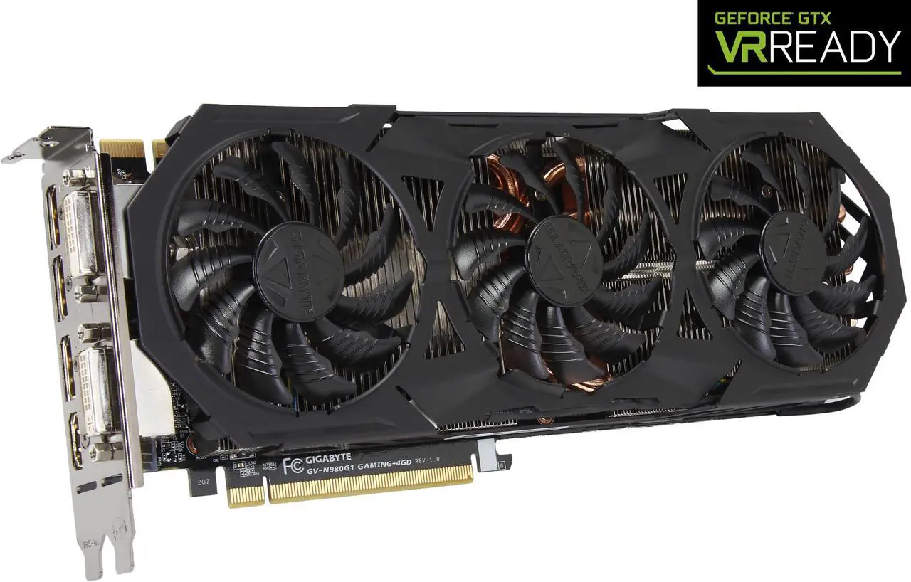 Main image of GIGABYTE GeForce GTX 980 4GB G1 GAMING OC EDITION, GV-N980G1 GAMING-4GD