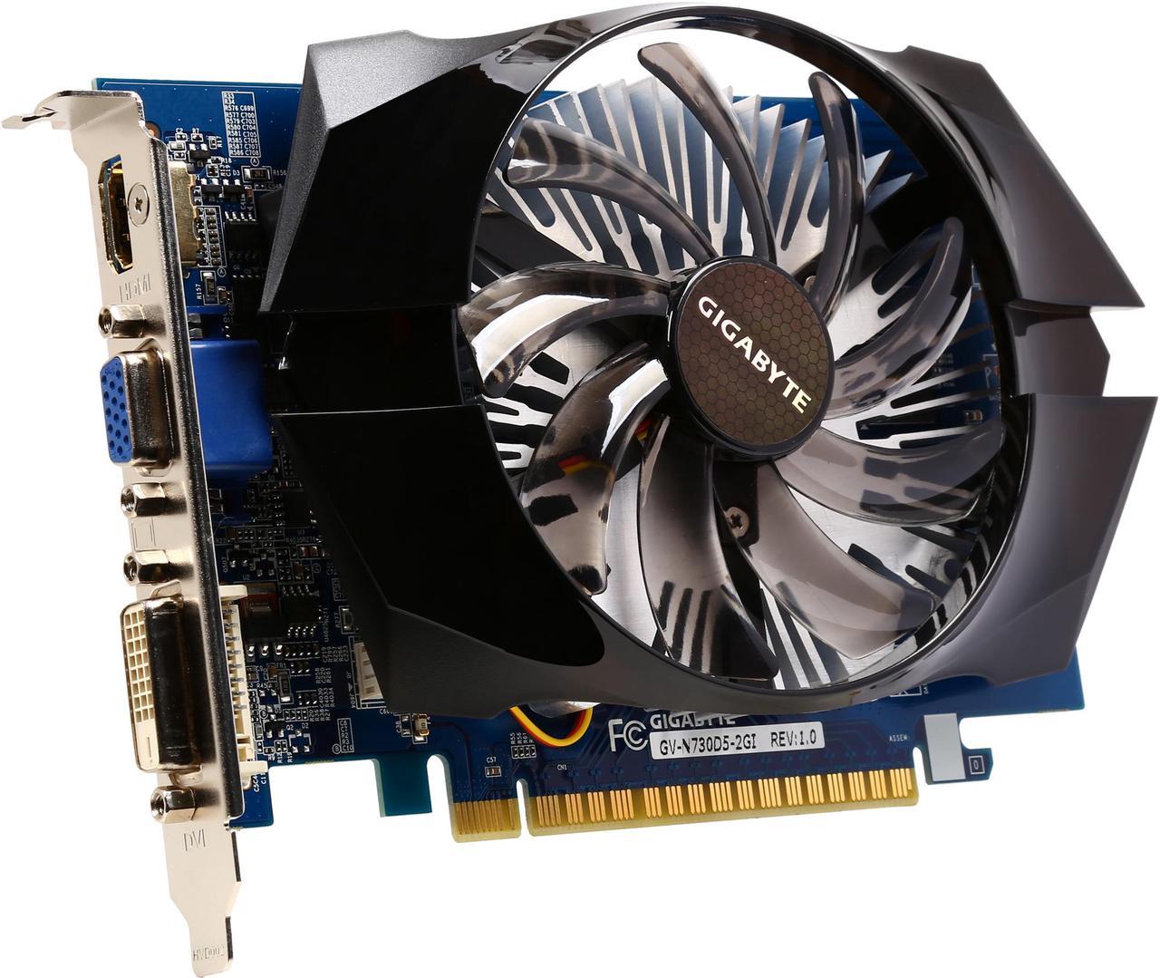 Gigabyte Ultra Durable 2 GV-N730D5-2GI GeForce GT 730 Graphic Card - 902 MHz Core - 2 GB GDDR5 SDRAM - PCI Express 2.0 x8