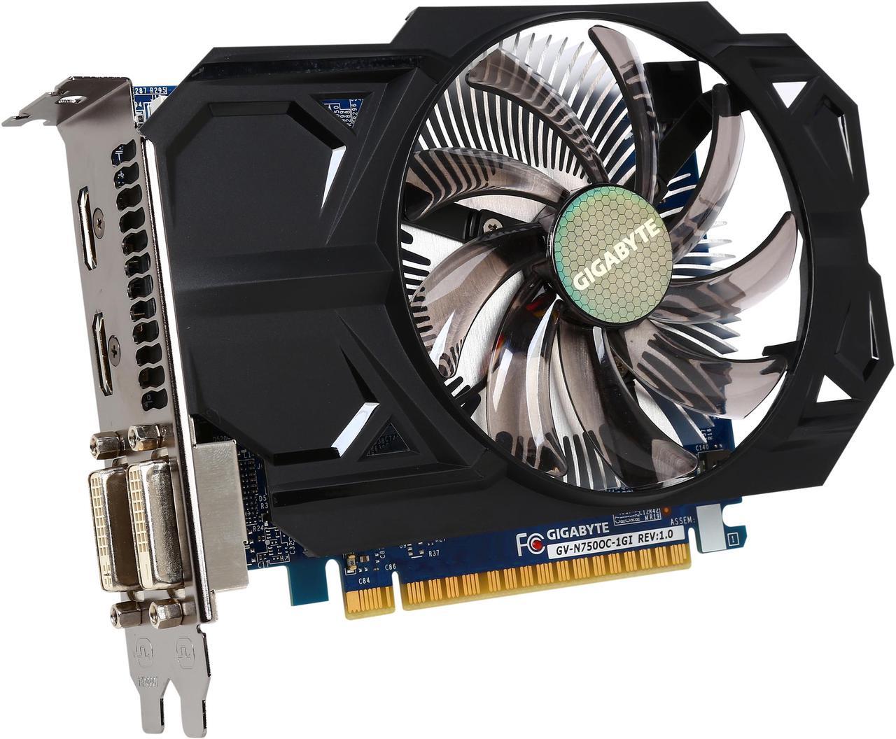 Main image of GIGABYTE GV-N750OC-1GI GeForce GTX 750 1GB 128-Bit GDDR5 PCI Express 3.0 Video Card Certified Refurbished