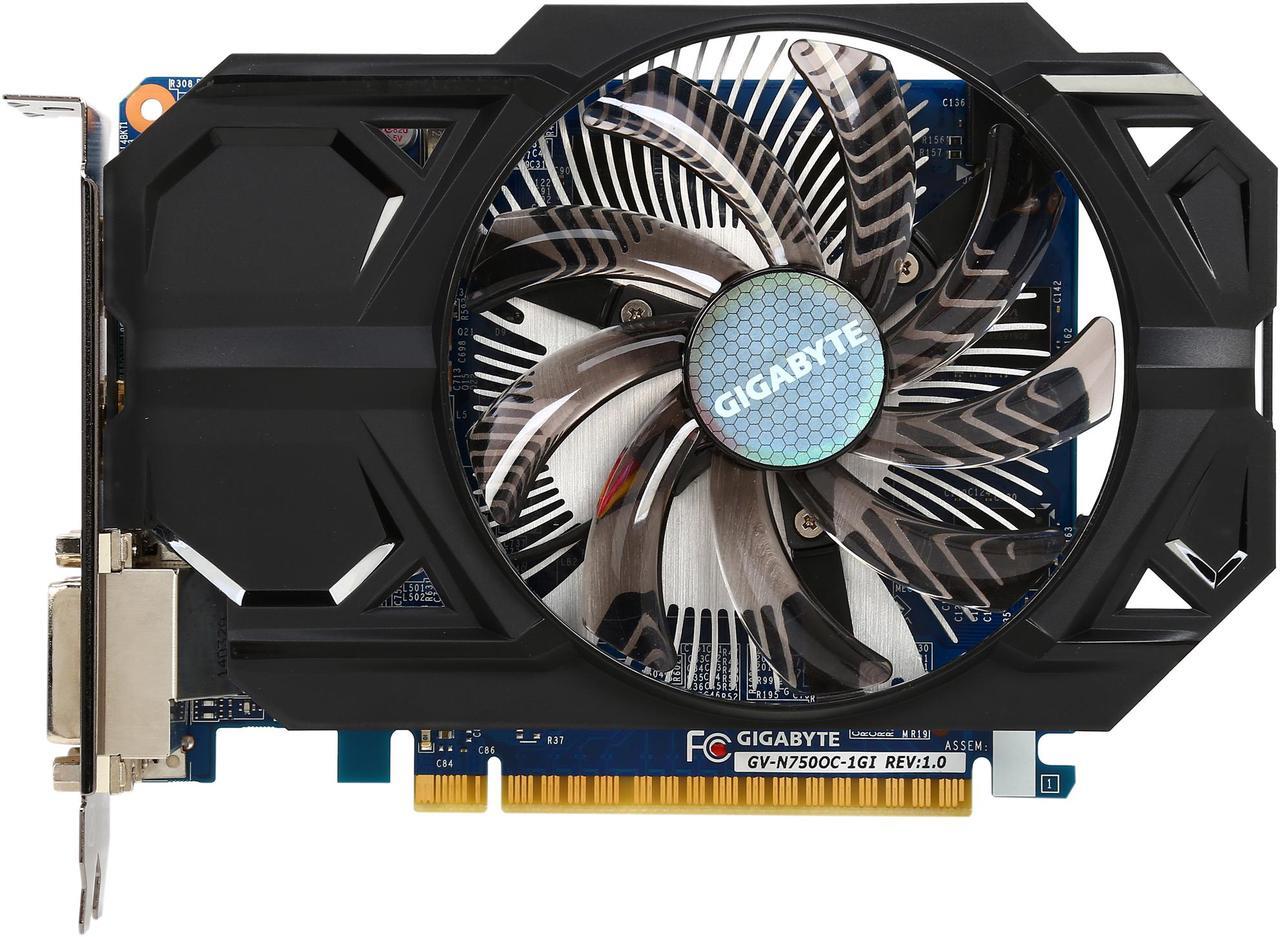 Alt view image 3 of 6 - GIGABYTE GV-N750OC-1GI GeForce GTX 750 1GB 128-Bit GDDR5 PCI Express 3.0 Video Card Certified Refurbished