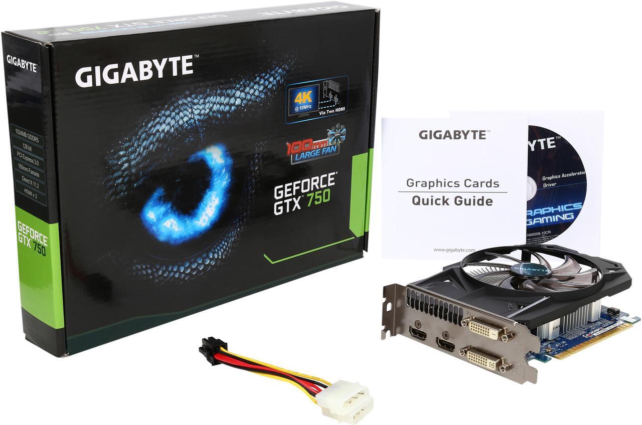 Alt view image 6 of 6 - GIGABYTE GV-N750OC-1GI GeForce GTX 750 1GB 128-Bit GDDR5 PCI Express 3.0 Video Card Certified Refurbished