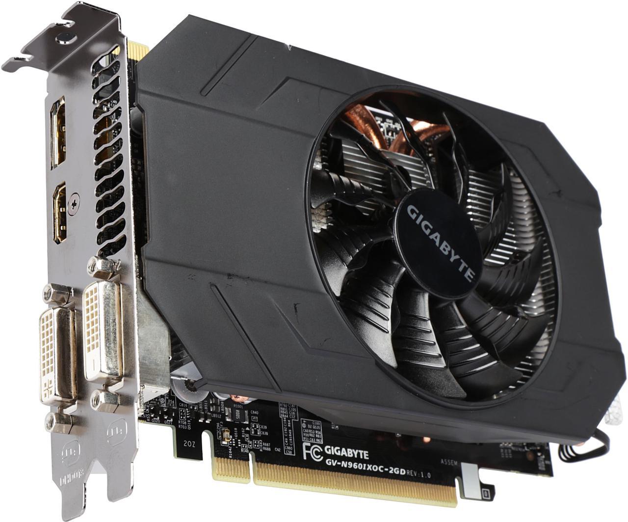 Main image of GIGABYTE GeForce GTX 960 GV-N960IXOC-2GD 2GB Mini ITX OC Edition - Certified Refurbished