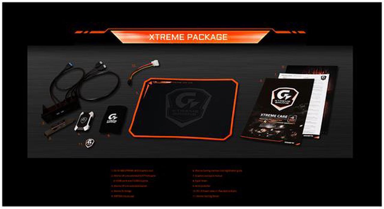 Alt view image 7 of 8 - GIGABYTE GeForce GTX 1080 XTREME Gaming Premium Pack Video Card, N1080XTREME-8GD-PPR2