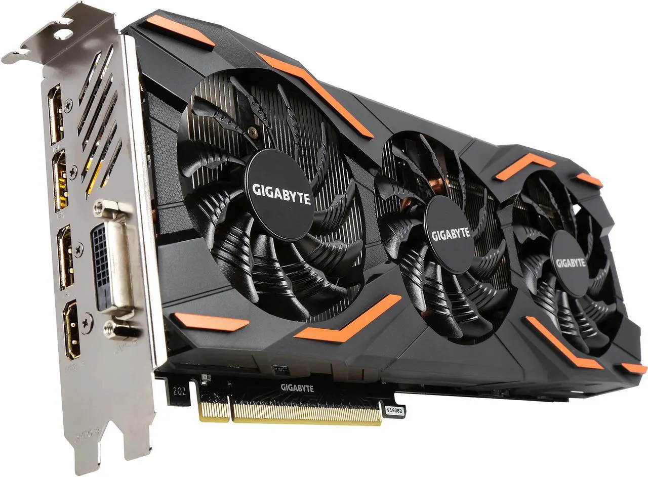 Main image of GIGABYTE GeForce GTX 1080 8GB GDDR5X PCI Express 3.0 x16 SLI Support ATX Graphics Card GV-N1080WF3OC-8GD