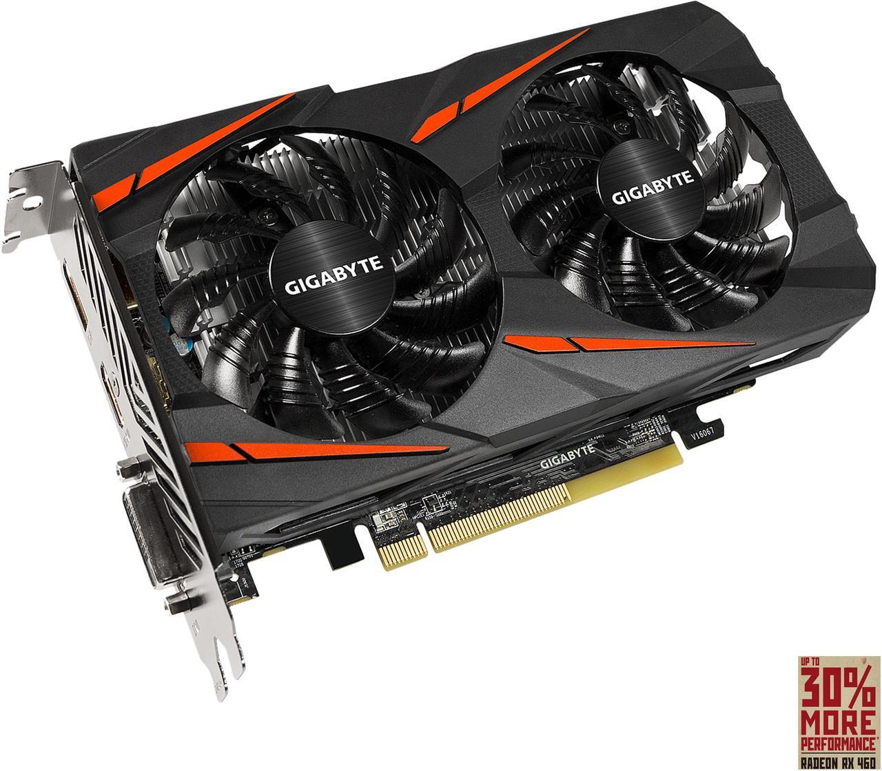 Main image of GIGABYTE Radeon RX 460 WINDFORCE OC 2GB GV-RX460WF2OC-2GD