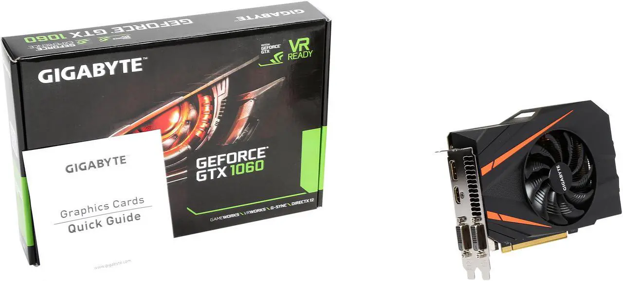 Alt view image 7 of 6 - GIGABYTE GeForce GTX 1060 6GB GDDR5 PCI Express 3.0 x16 ATX Graphics Card GV-N1060IXOC-6GD