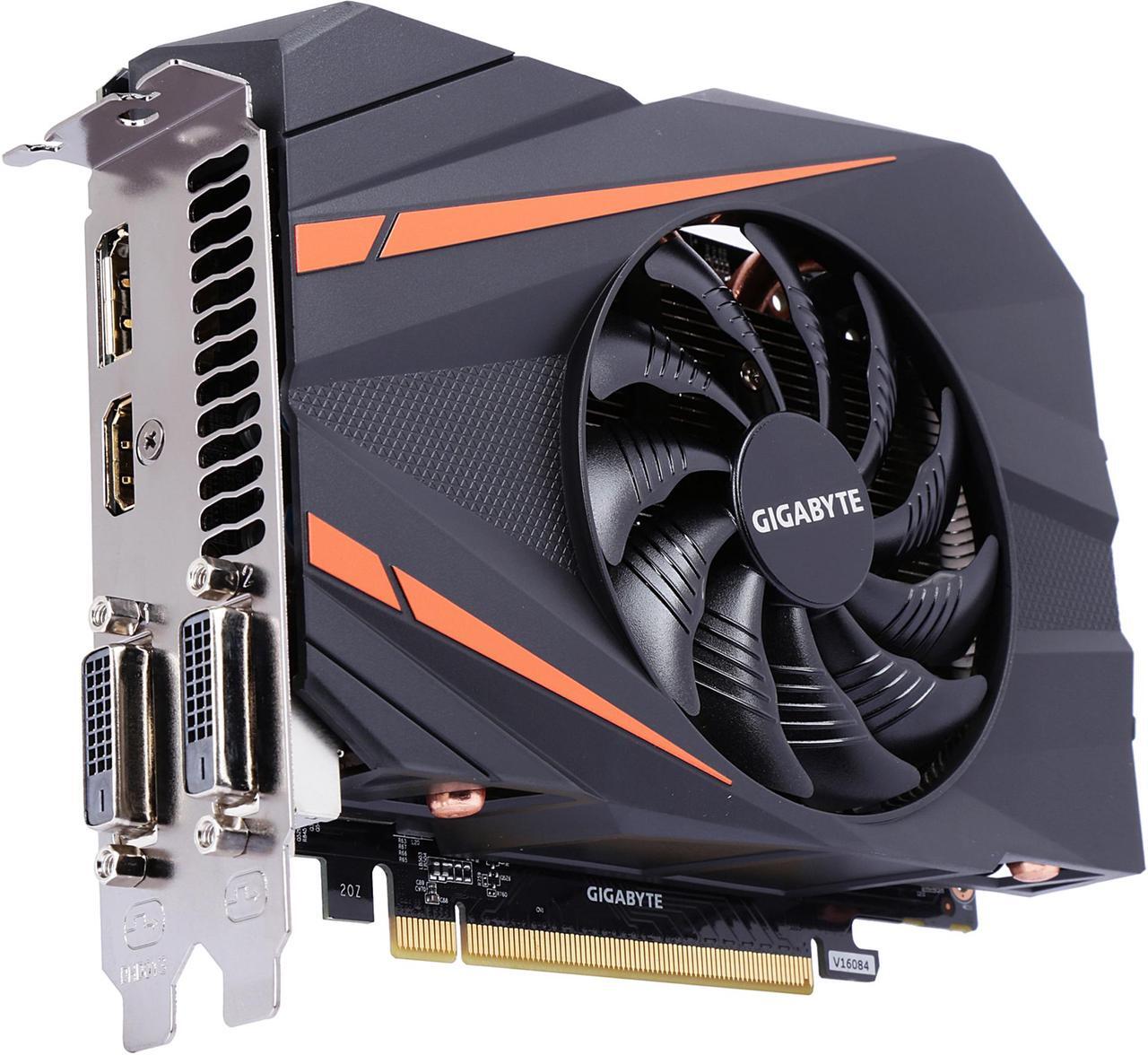 Main image of GIGABYTE GeForce GTX 1060 Mini ITX OC 3GB GV-N1060IXOC-3GD Video Card