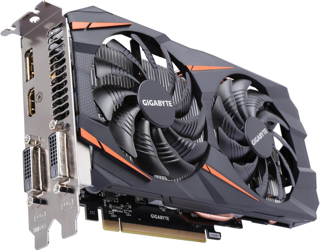 GIGABYTE GeForce GTX 1060 3GB GDDR5 PCI Express 3.0 x16 ATX Video Card GV-N1060WF2OC-3GD