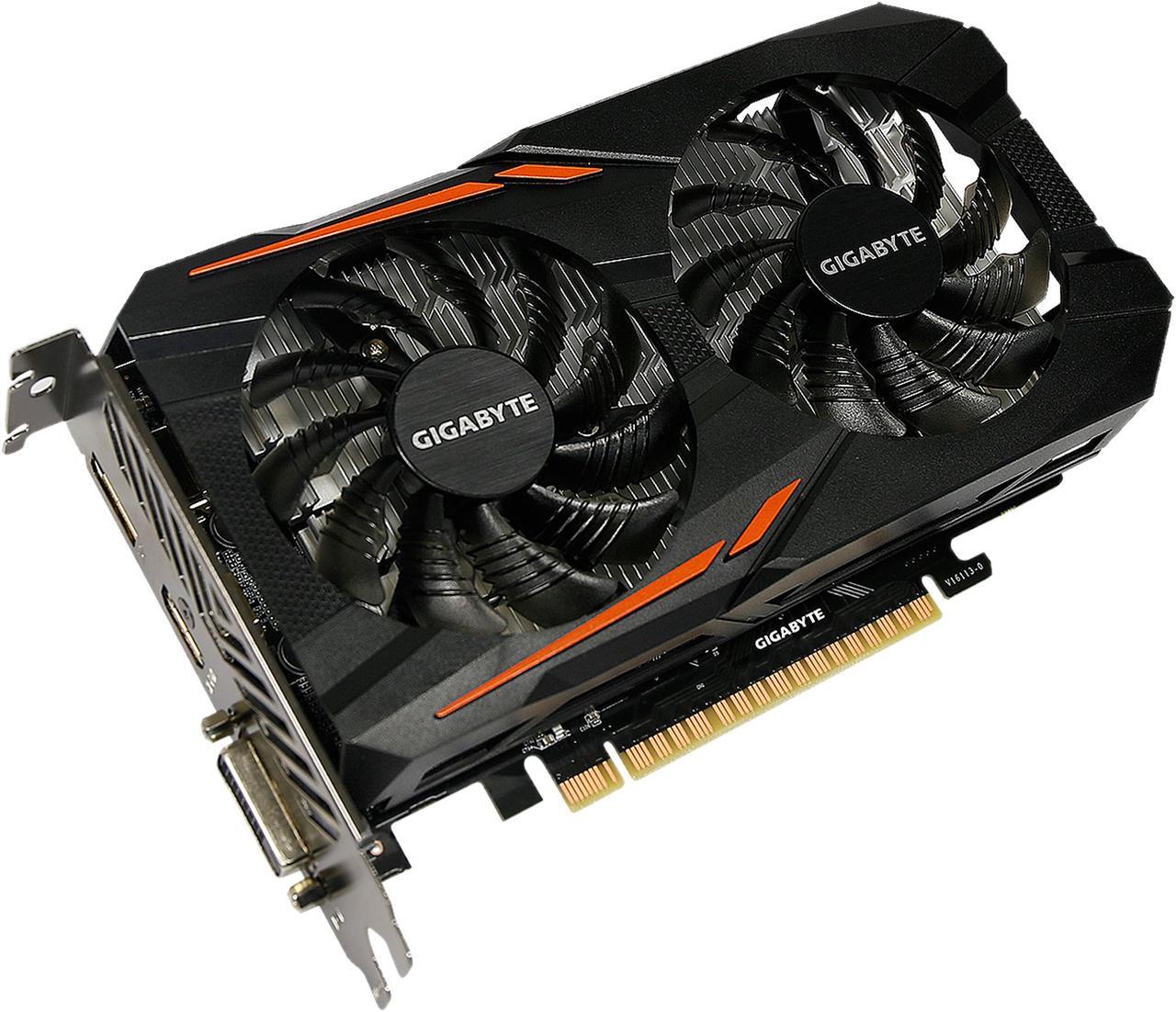 GIGABYTE GeForce GTX 1050 2GB GDDR5 PCI Express 3.0 x16 ATX Video Card GV-N1050OC-2GD