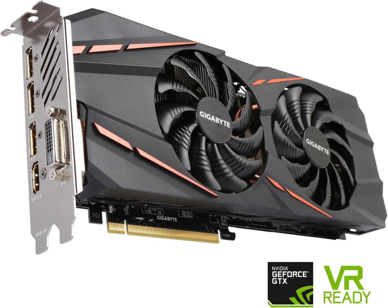 GIGABYTE GeForce GTX 1060 6GB GDDR5 PCI Express 3.0 x16 ATX Video Card GV-N1060G1GAM-6GD