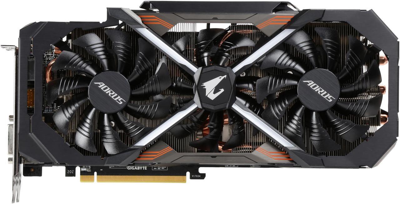 Alt view image 4 of 6 - GIGABYTE AORUS GeForce GTX 1080 Ti 11GB GDDR5X PCI Express 3.0 x16 SLI Support ATX Graphics Card GV-N108TAORUS-11GD