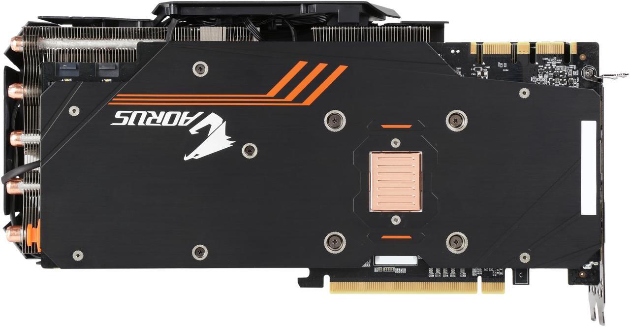 Alt view image 5 of 6 - GIGABYTE AORUS GeForce GTX 1080 Ti 11GB GDDR5X PCI Express 3.0 x16 SLI Support ATX Graphics Card GV-N108TAORUS-11GD