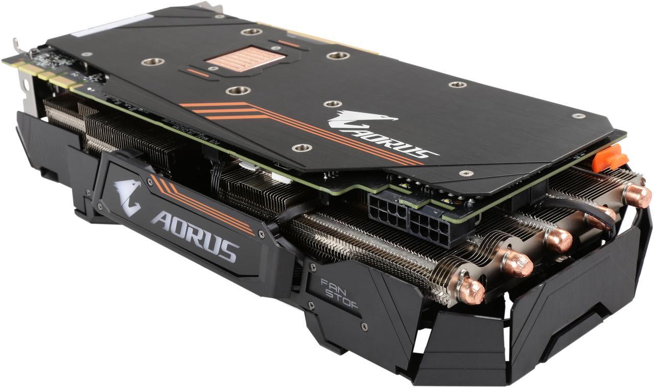 Alt view image 6 of 6 - GIGABYTE AORUS GeForce GTX 1080 Ti 11GB GDDR5X PCI Express 3.0 x16 SLI Support ATX Graphics Card GV-N108TAORUS-11GD