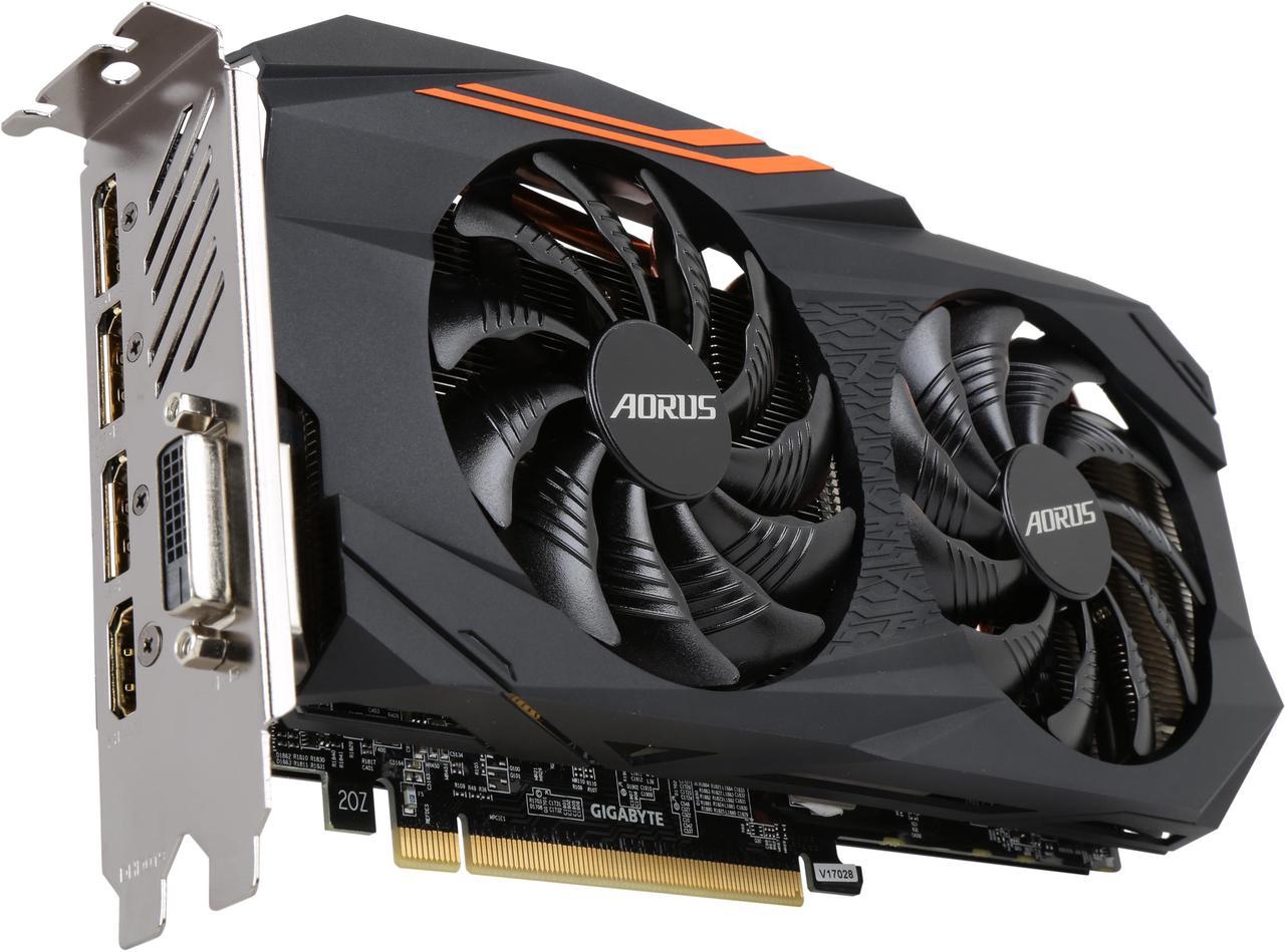 GIGABYTE AORUS Radeon RX 580 4GB GDDR5 PCI Express 3.0 x16 CrossFireX Support ATX Video Card GV-RX580AORUS-4GD