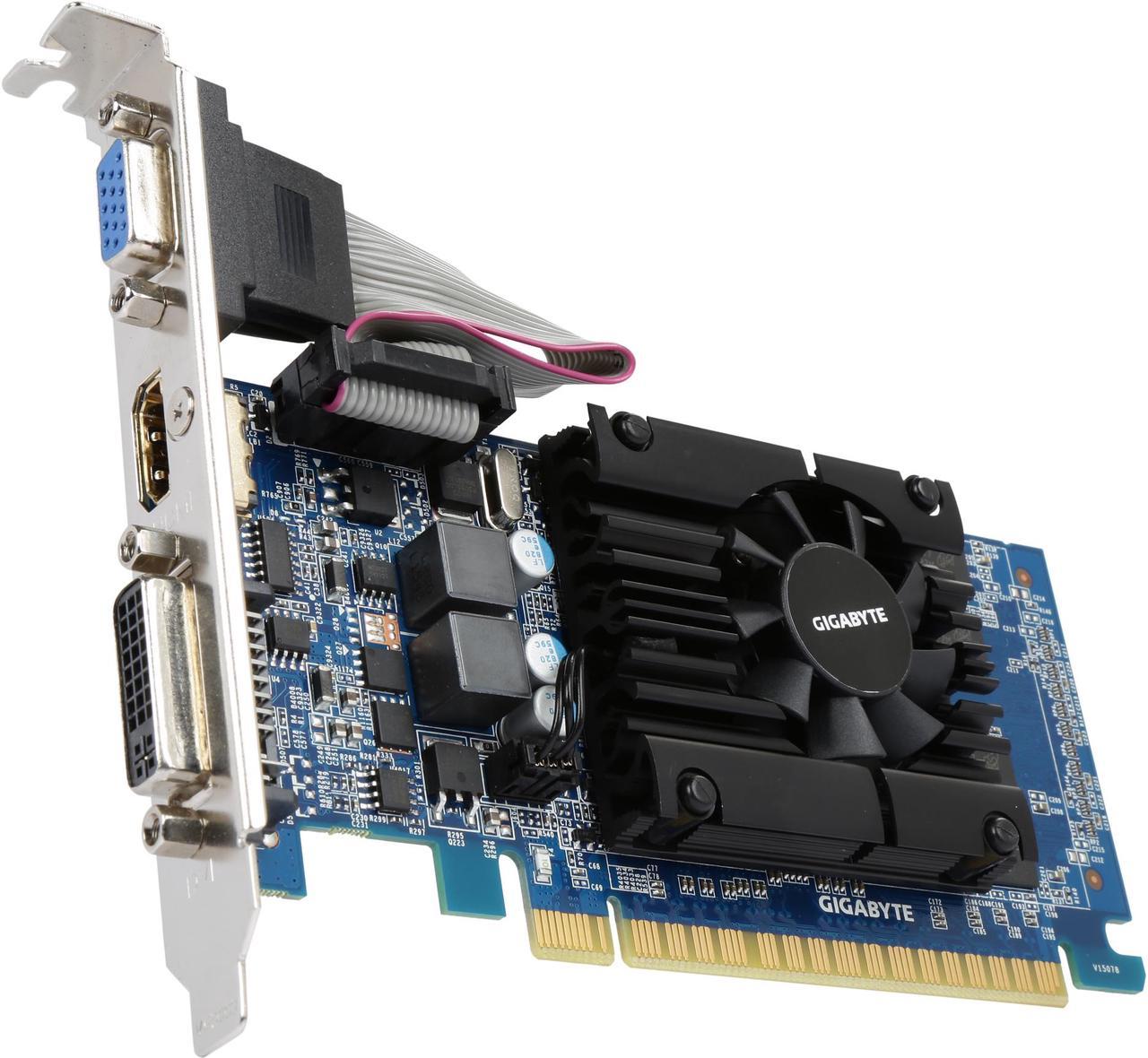 GIGABYTE GeForce GT 610 2GB DDR3 PCI Express 2.0 Low Profile Video Card GV-N610-2GI (rev. 1.0)