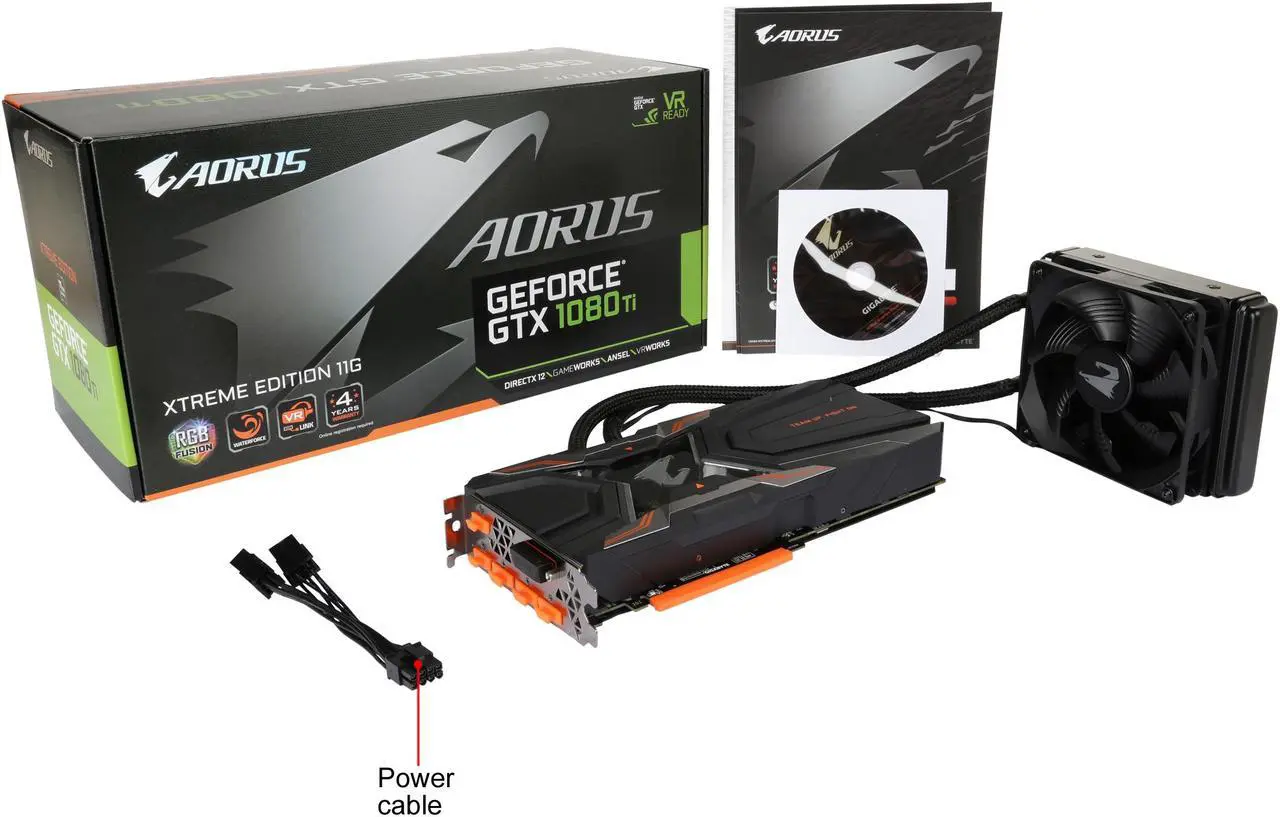 Alt view image 10 of 10 - GIGABYTE AORUS Xtreme GeForce GTX 1080 Ti Waterforce 11GD, GV-N108TAORUSXW-11GD