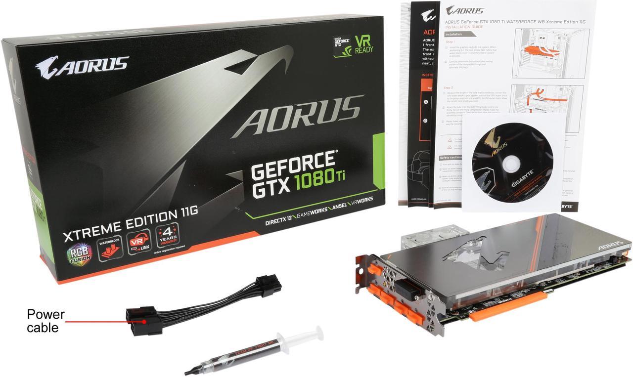 Alt view image 7 of 6 - GIGABYTE AORUS Xtreme GeForce GTX 1080 Ti Waterforce WB 11GD, GV-N108TAORUSX WB-11GD