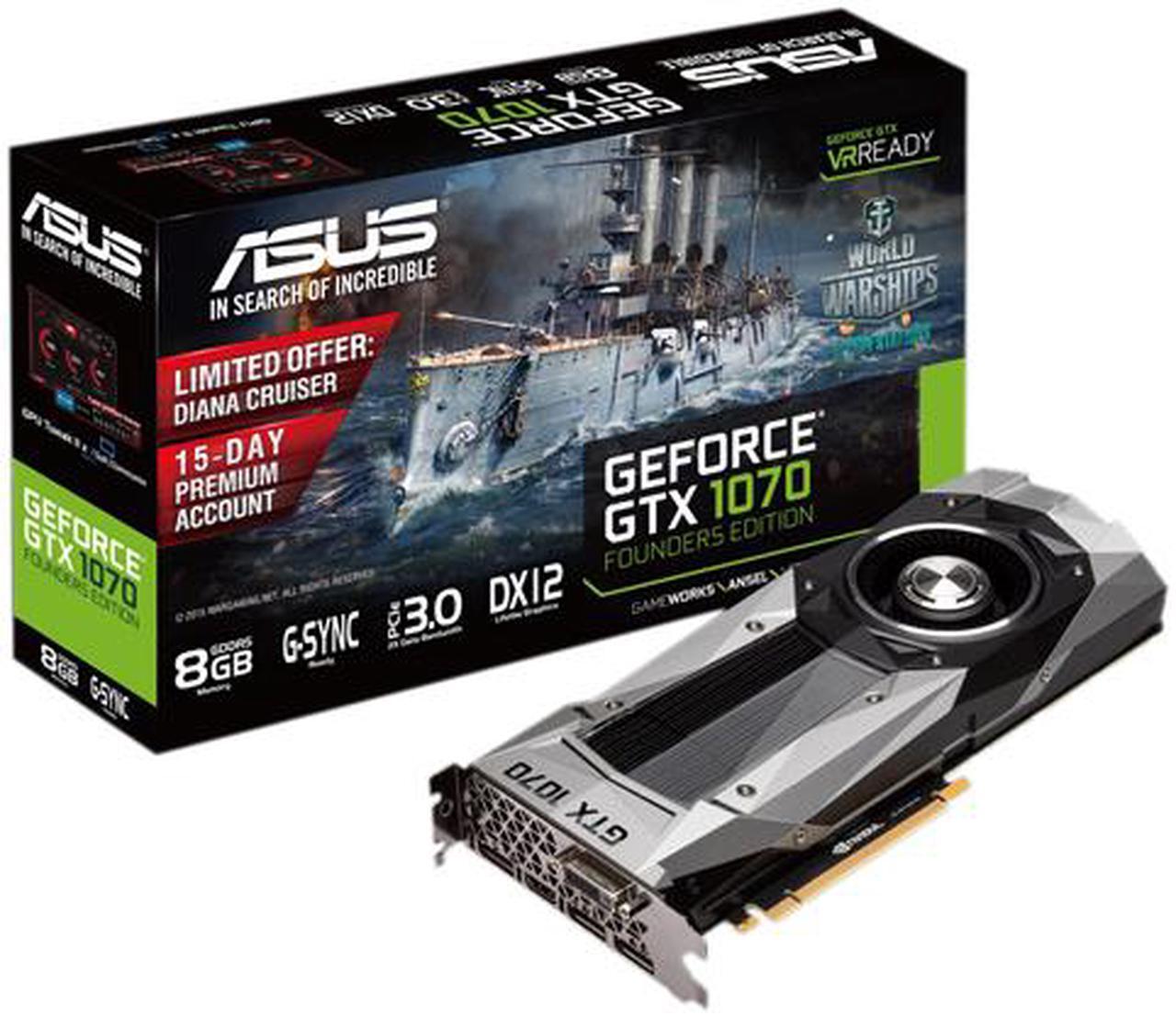 Alt view image 5 of 6 - ASUS GeForce GTX 1070 Founders Edition, GTX1070-8G