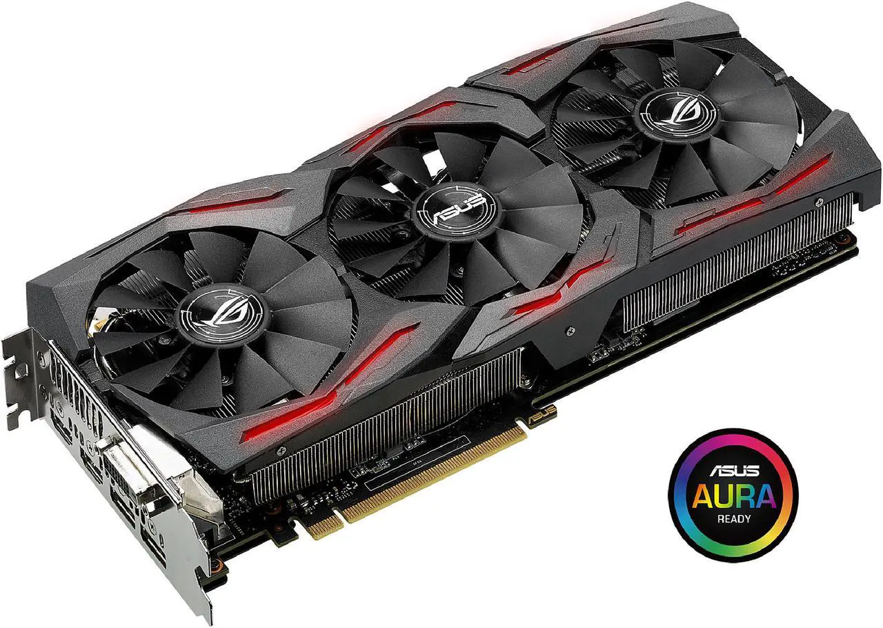 Alt view image 7 of 11 - ASUS GeForce GTX 1080 8GB GDDR5X PCI Express 3.0 Graphics Card STRIX-GTX1080-8G-GAMING