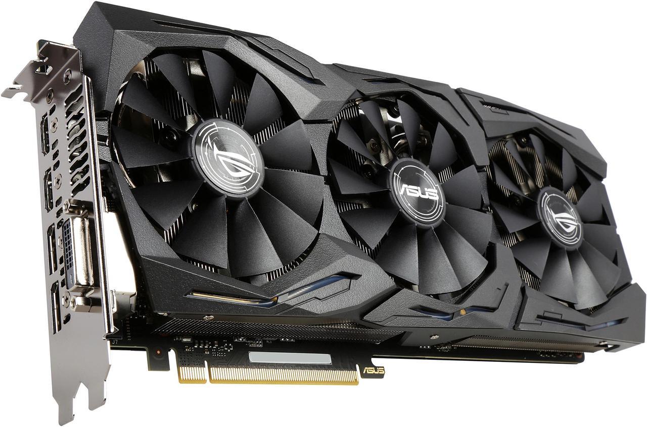 ASUS ROG GeForce GTX 1070 8GB GDDR5 PCI Express 3.0 Video Card with RGB Lighting STRIX-GTX1070-O8G-GAMING