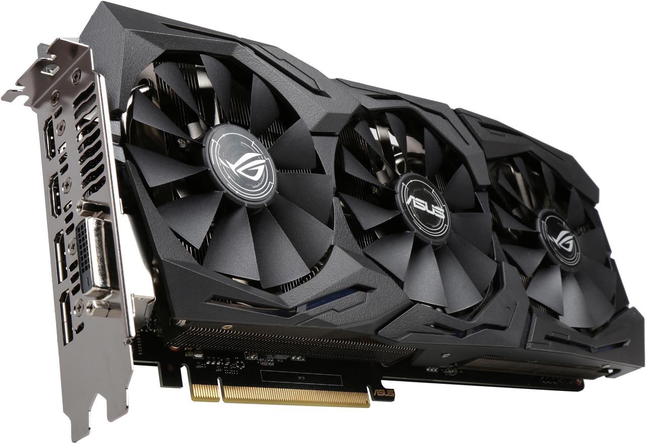 ASUS GeForce GTX 1060 6GB ROG STRIX OC Edition VR Ready HDMI 2.0 DP 1.4 Auto-extreme Graphics Card