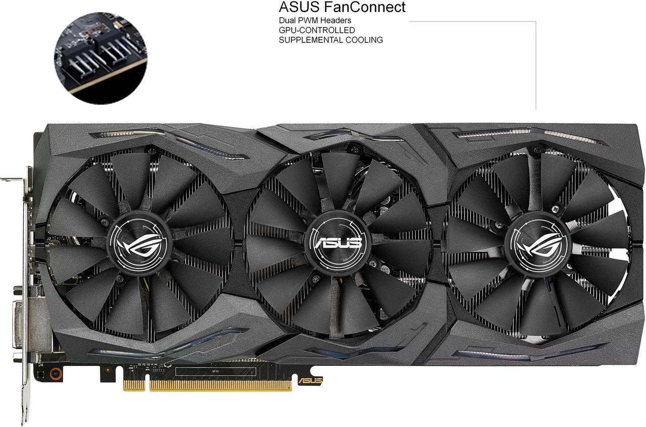 Alt view image 8 of 10 - ASUS ROG GeForce GTX 1080 8GB GDDR5X PCI Express 3.0 Video Card STRIX-GTX1080-A8G-GAMING