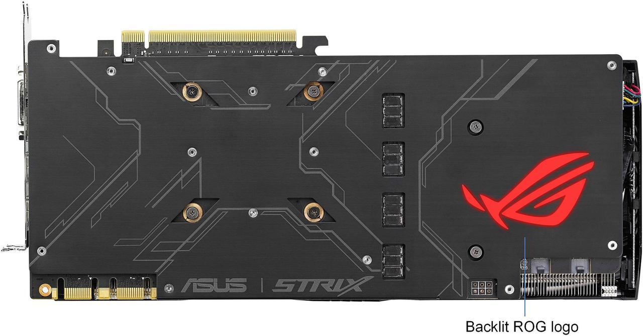 Alt view image 9 of 10 - ASUS ROG GeForce GTX 1080 8GB GDDR5X PCI Express 3.0 Video Card STRIX-GTX1080-A8G-GAMING