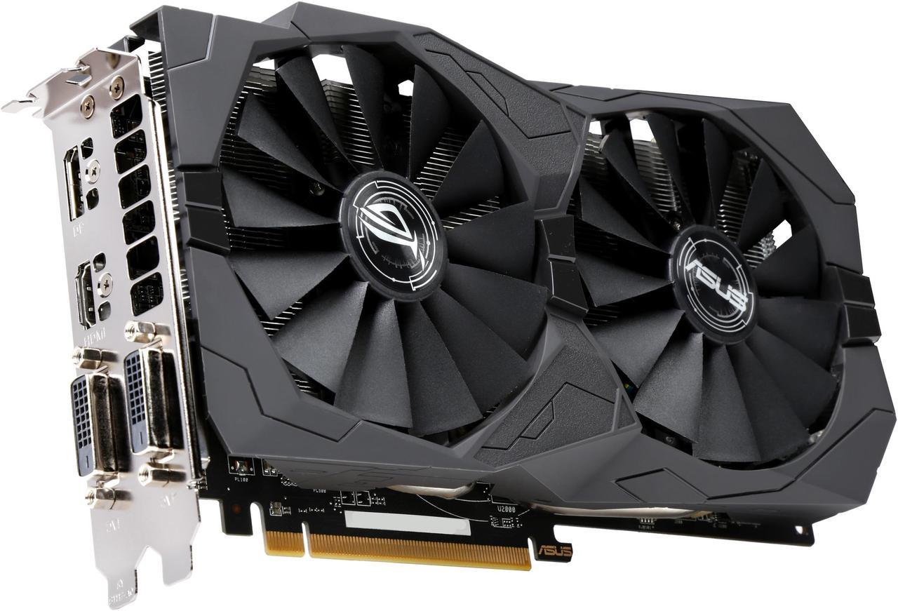 ASUS ROG Radeon RX 470 4GB GDDR5 PCI Express 3.0 CrossFireX Support OC Edition AMD Gaming Graphics Card STRIX-RX470-O4G-GAMING